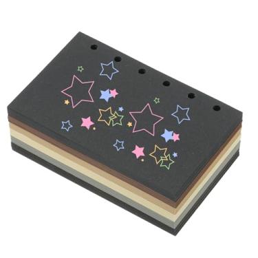 Imagem de PATIKIL Papel colorido de folhas soltas, 12,7 cm x 8,1 cm (A7), 300 folhas, 6 furos, 150 g/m², refil de fichário em branco, suprimentos de papel para escritório, anotações, planejador, diário, cores