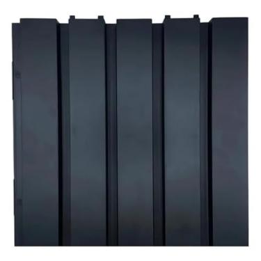 Imagem de Placa Painel Ripado 30x30-kit 22 Peças (2m2) 9 Cores (Preto)