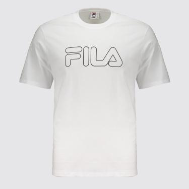 Imagem de Camiseta Fila Regular Letter Outline Masculina-Masculino
