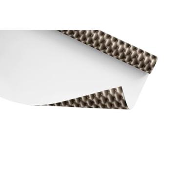 Imagem de Papel de Parede Decorativo Clássico com Padrão Capitonê em Branco e Cinza, 2,80 Metros, Estilo Luxuoso para Decoração de Interiores