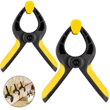 Imagem de Conjunto 02 Grampos Com Mola Sargento Prendedor Para Marceneiro Multiuso 6" e 9" Pol