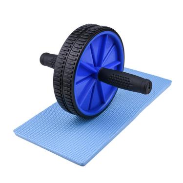 Imagem de Roda Abdominal Desmontável Rolo Para Exercício Lombar Treino Funcional Fitness Premium Rubber Fit