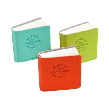 Imagem de Caderno De Desenho Mini 50x50mm 3 Peças 200g 48 Folhas Papel Grosso Pa