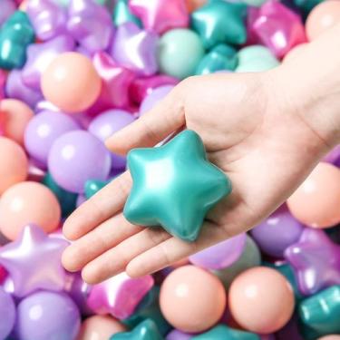 Imagem de Ball Pit Balls TRENDPLAY Star 100 unidades para crianças pequenas verd