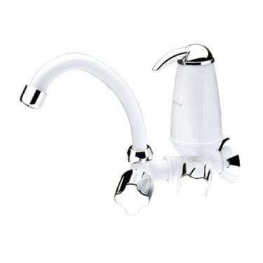 Imagem de Torneira Móvel com Filtro BMM E05 Acquabios Branca e Cromada