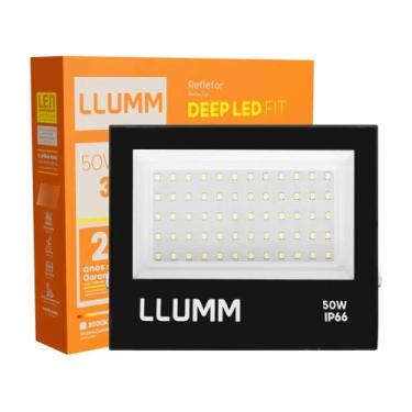 Imagem de Refletor Led 50W Deep Led Fit 6500K Branco Frio IP66 Llumm Bronzearte