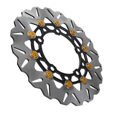 Imagem de aqxreight Rotor do Disco de Freio da Roda Dianteira da Motocicleta 267mm Substituição do Rotor Freio Dianteiro para 2021-2024 Substituição Vermelha para Costura Disco de Roda Dianteira Motocicleta