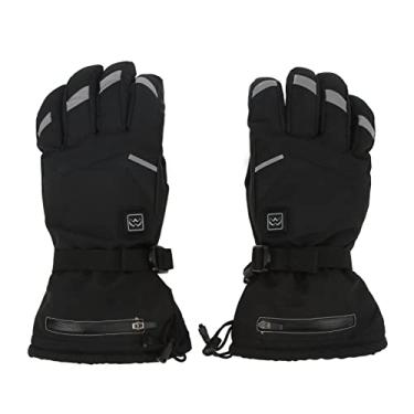 Imagem de Alomejor Luvas Aquecidas, 2 Pares de Luvas de Aquecimento Elétrico Com Tela Sensível Ao Toque de 3 Engrenagens para Ciclismo de Inverno, Esqui e Ao Ar Livre
