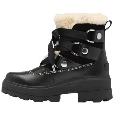 Imagem de Sorel Bota feminina confortável Joan Frwd impermeável para inverno, Preto/preto, 34