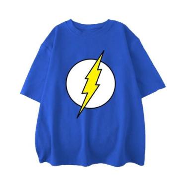 Imagem de Camiseta Masculina De Algodão Oversized the BIG BANG Theory Lightning 