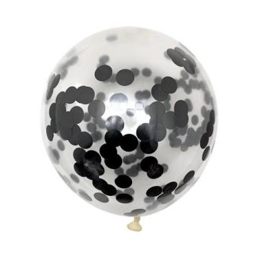 Imagem de Balões De Látex Transparentes Com Glitter Dourado 5/10/20pcs Para Deco