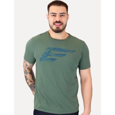 Imagem de Camiseta Ellus Masculina Cotton Fine Maxi Easa Classic Verde-Masculino