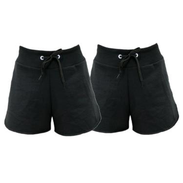 Imagem de Kit com 2 Short Moletom Feminino Plus Size Academia Casual Dia a Dia TropiCaos-Feminino