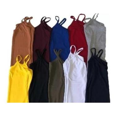 Imagem de Kit 20 Blusas Alça Malha Sem Bojo.revenda Atacado - TLT Modas, Feminin