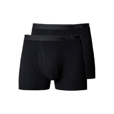 Imagem de Kit com 2 Cuecas Boxer Lupo com Abertura 660-003, Preto, GG