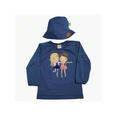 Imagem de Blusa Termica Infantil Moda Praia Piscina Proteção Uv MENINA - Vanetex