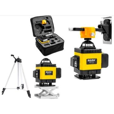 Imagem de Nível Laser 16 Linhas 4d Hilda Prof. Suporte Tripé 1,2 M