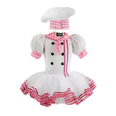 Imagem de Fantasia Chef de Cozinha Vestido Feminino Adulto Com Chapéu