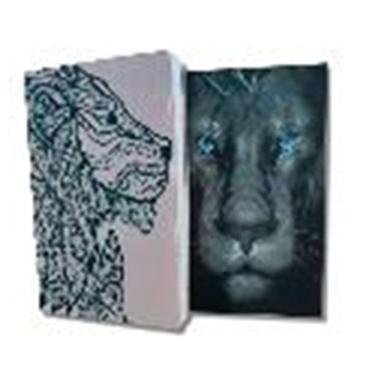 Imagem de Kit 2 Bíblias Leão Prateado + Leão Rosa Capa Dura 