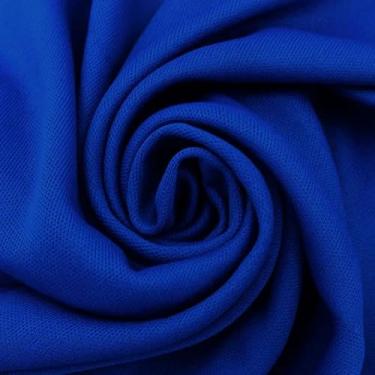 Imagem de Texco Inc Forro interloque 100% poliéster de 152 cm de largura – Tecido de malha leve da The Yard para vestuário, roupas, projetos escolares, decorações de festa, cortinas, artesanato e DIY, azul