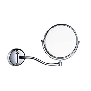 Imagem de 5sssallefaa Espelho de banheiro de parede dupla face espelho de maquiagem espelho de beleza (tamanho: 20 cm) ()