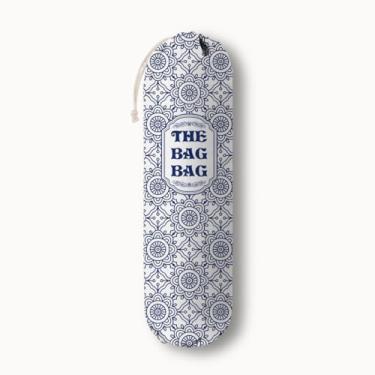 Imagem de O suporte de armazenamento de mercearia, organizador rústico de sacolas de supermercado para bolsa de compras, suporte de parede de plástico, recipientes de armazenamento, presentes de cozinha para