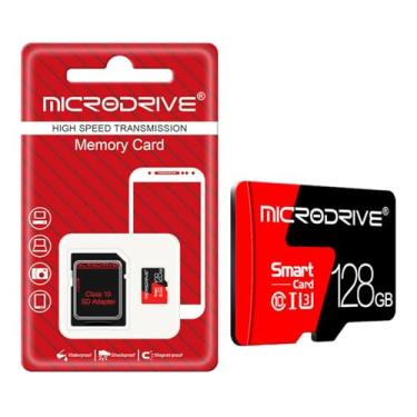 Imagem de Cartão de Armazenamento TF micro SD com Adaptador Plug and Play Leitura e Gravação Rápidas Nível 10 Adequado para Veículos Expansão Memória Celular Câmera Console Jogos Dispositivos Segurança