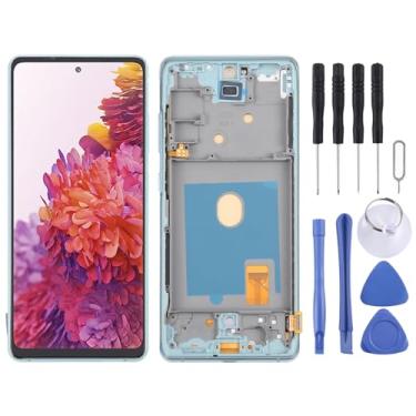 Imagem de Hiregolish Peças de reparo de reposição de tela LCD OLED, para Samsung Galaxy S20 FE SM-G780F 6,4 polegadas OLED LCD digitalizador de tela conjunto completo com moldura, substituição de telefone