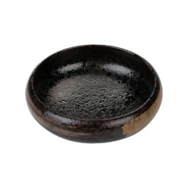 Imagem de Copos de charcutaria, tigelas de molho de soja, tigela de cerâmica, conjunto de molho minúsculos pratos de suflê lateral (preto)