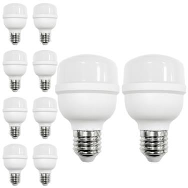 Imagem de Kit 25x Lâmpada Bulbo T Alta Potência Super LED 20~50W 6500K E27 Bivolt (20, Watts)