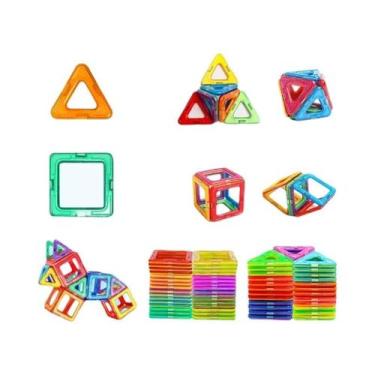 Imagem de Blocos De Construção Magnéticos De Tamanho Médio, Brinquedos STEM, Ímã