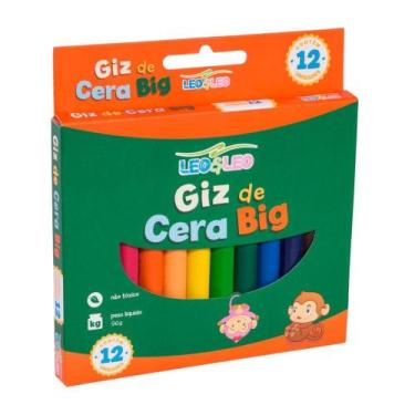 Imagem de Giz de Cera Big 12 Cores Leo e Leo - Leo&Leo