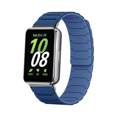 Imagem de Pulseira Magnética De Silicone Unissex Para Samsung Galaxy Fit 3 Acess