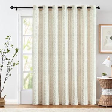 Imagem de Cortinas Jinchan Boho Linen Blend Sliding Patio Door 214 cm