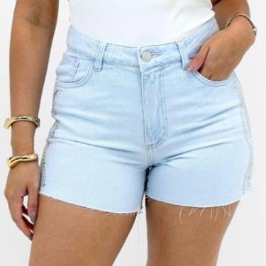 Imagem de Shorts Geração Moderna Jeans com Strass Feminino-Feminino