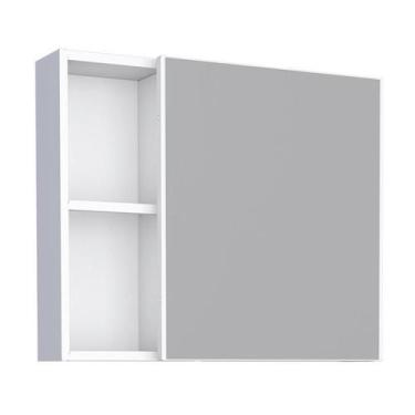Imagem de Espelho Para Banheiro Aço Ameixa 60 Cozimax Branco