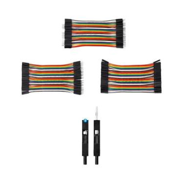 Imagem de Cabo Jumper Dupont De 10cm 120PIN Macho-Macho E Fêmea-Fêmea Para Kit D