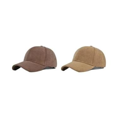 Imagem de Boné Snapback Unissex de Camurça - Ajustável, Retrô e Estilo Hip Hop, 