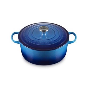 Imagem de PANELA REDONDA LE CREUSET SIGNATURE FERRO FUNDIDO 28CM AZURE BLUE 21177282202430