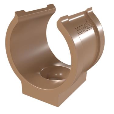 Imagem de Abraçadeira Em Pvc de Impacto Para Tubo 1 Marrom 2029 Estrela Abraçadeira Em Pvc de Impacto Para