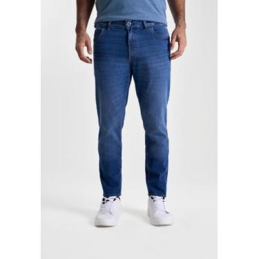 Imagem de Calça docthos fit cropped jeans médio, 164 jeans medio, 38