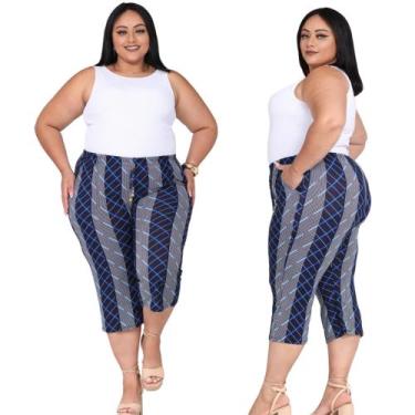 Imagem de Calça Feminina Pantacourt Com Bolso Leve Malha Fria Senhora - Restart,