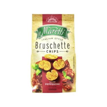 Imagem de Torradas Bruschette Chips Pepperoni Maretti 85gr, 85g