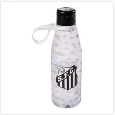 Imagem de Garrafa de Plástico com Tampa Abre Facil 530 ml Santos Produto Oficial