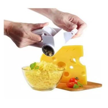Imagem de Ralador queijo giratorio manual manivela inox multifuncional - Yeet