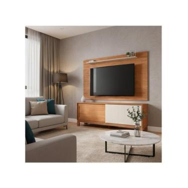 Imagem de Rack para TV Ate 65 com Painel Suspenso 2 Portas Caemmun Flora, Freijó