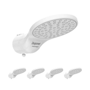 Imagem de Kit 5 Ducha Moment 4t 6800w 220v Branco - Zagonel