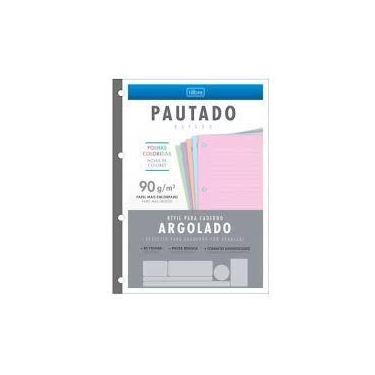 Imagem de Refil fichario pautado 5 cores 80 folhas 90g - tilibra - TILIBRA(148)