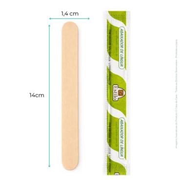 Imagem de Palito Abaixador De Língua Espátula Depilação 300 Unidades - ESTILO