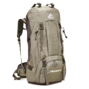 Imagem de Mochila Bseash Impermeable de 60L para Senderismo y Camping con Cubier